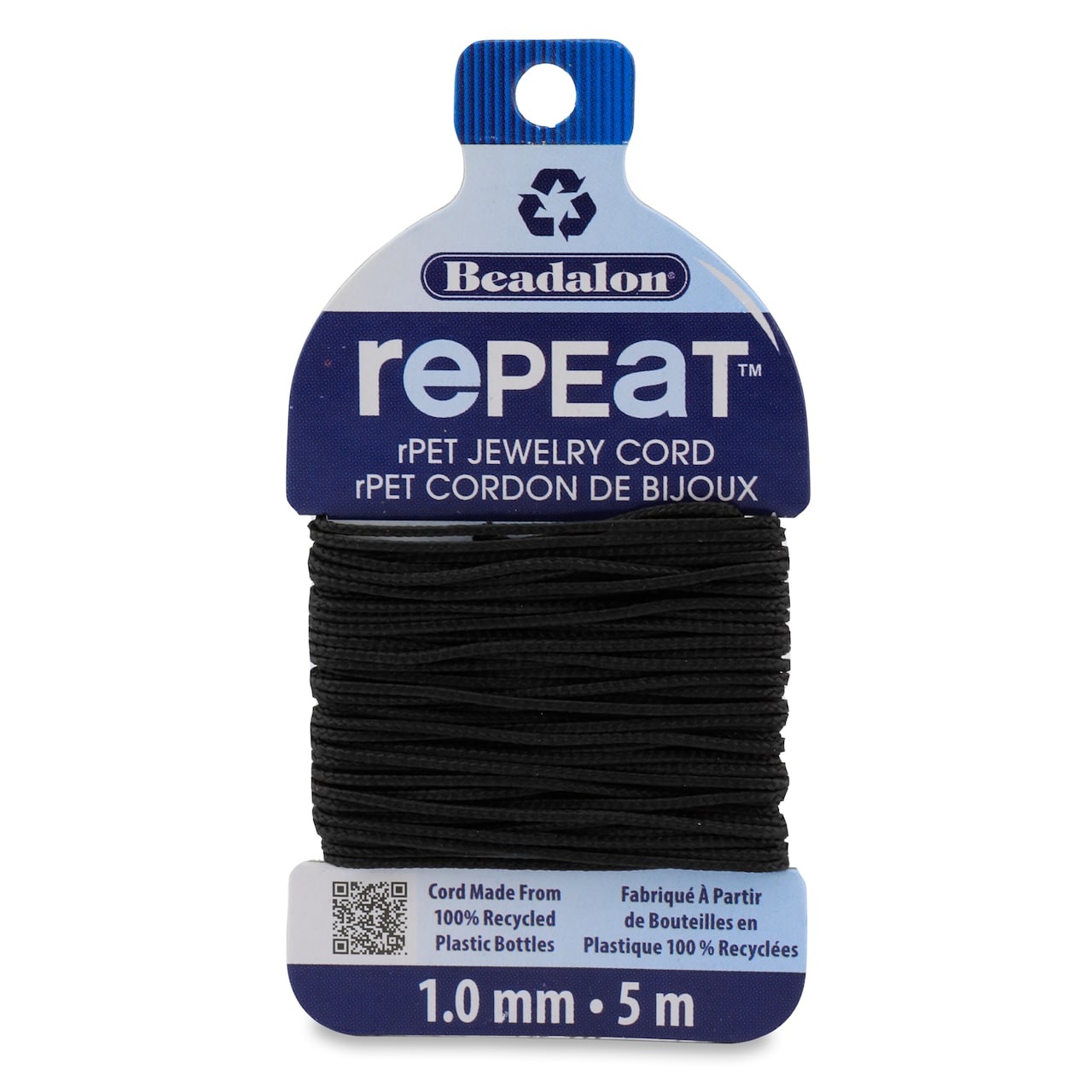 Beadalon® RePEaT™ 1mm Recycled Plastic Jewellery Cord